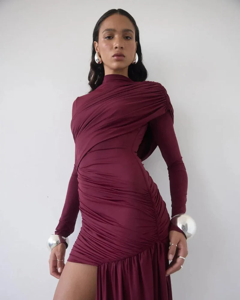 Élise Drape Maxi Dress