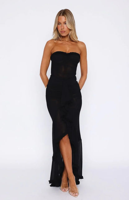 Élise Ruffle Front Dress