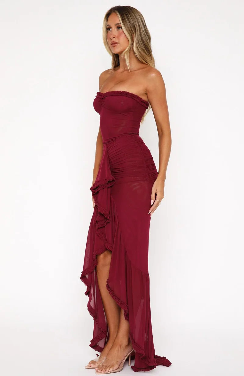 Élise Ruffle Front Dress