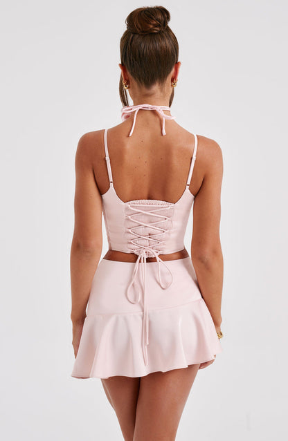 Louisa Mini Skirt - Blush Skirt Babyboo Fashion Premium Exclusive Design