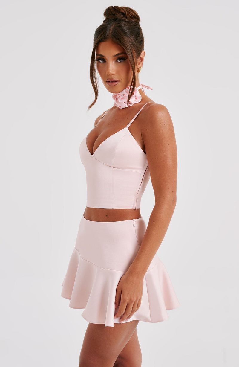 Louisa Mini Skirt - Blush Skirt Babyboo Fashion Premium Exclusive Design