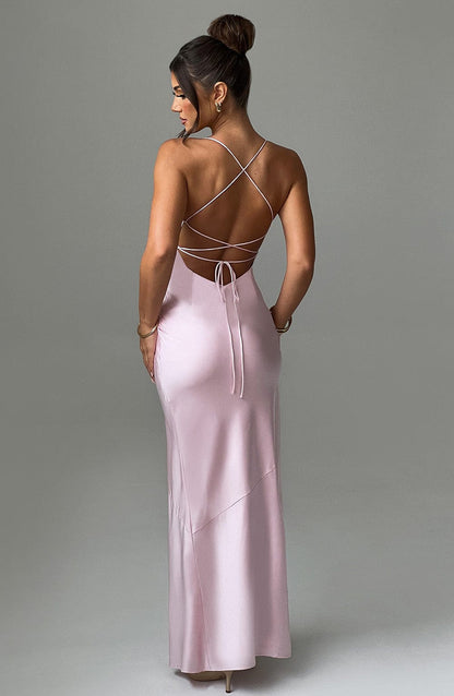 Misha Maxi Dress - Blush Dress Babyboo Fashion Premium Exclusive Design