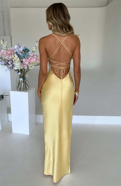 Misha Maxi Dress - Lemon Dress Babyboo Fashion Premium Exclusive Design