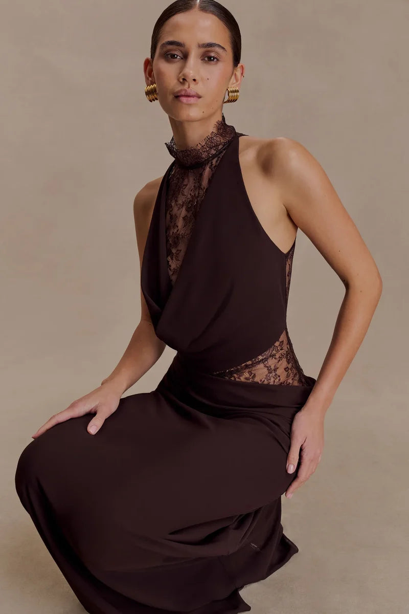 Nocturne Lace Maxi Dress