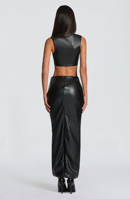 Odetta Maxi Skirt - Black Skirt Babyboo Fashion Premium Exclusive Design