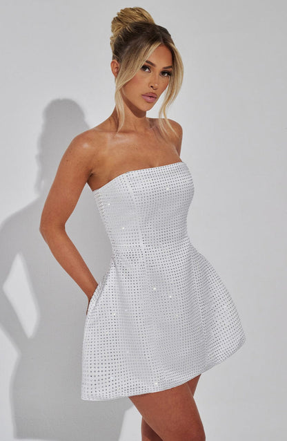 Paloma Mini Dress - Ivory Dress Babyboo Fashion Premium Exclusive Design