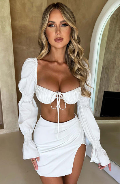 Perla Top - White Tops Babyboo Fashion Premium Exclusive Design