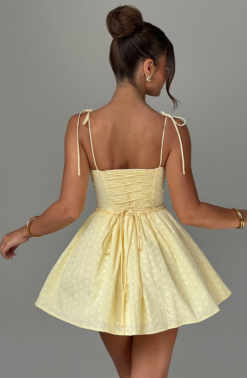 Phoebe Mini Dress - Lemon Dress Babyboo Fashion Premium Exclusive Design