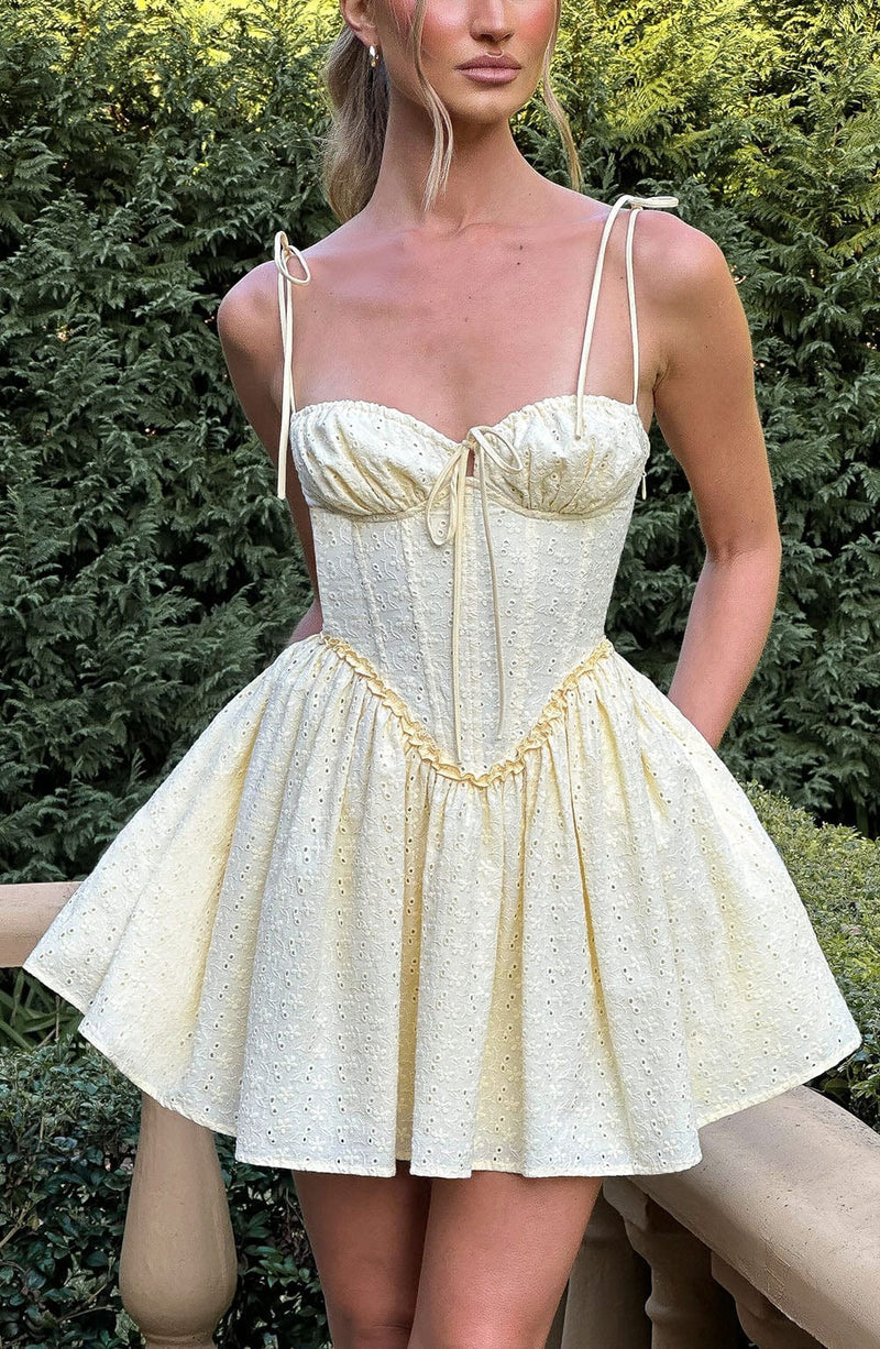 Phoebe Mini Dress - Lemon Dress Babyboo Fashion Premium Exclusive Design