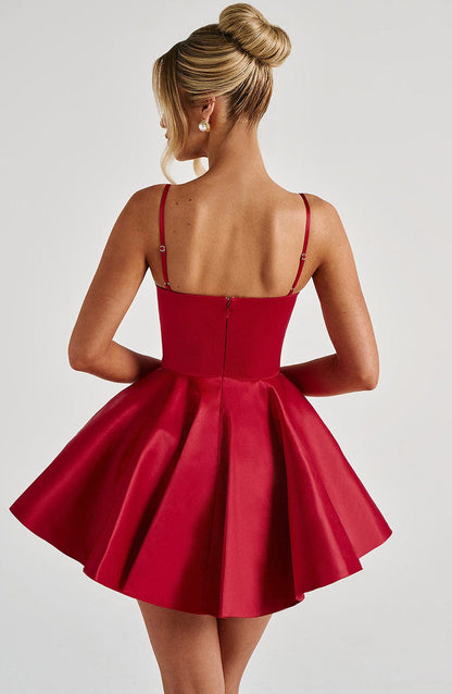 Poppy Mini Dress - Red Dress Babyboo Fashion Premium Exclusive Design