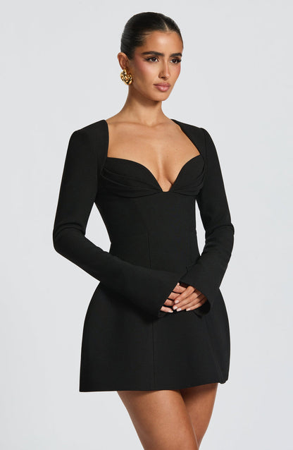 Regina Mini Dress - Black Dress Babyboo Fashion Premium Exclusive Design
