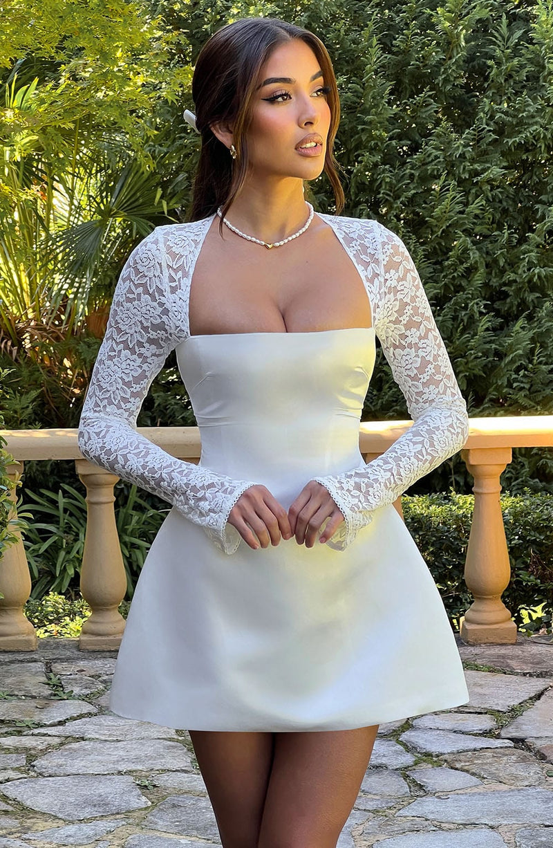 Sadie Mini Dress - Ivory Dress Babyboo Fashion Premium Exclusive Design