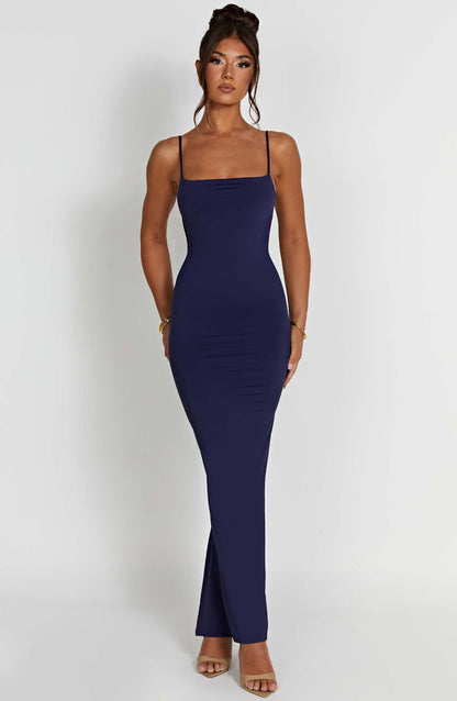 Sanya Maxi Dress - Navy Dress Babyboo Fashion Premium Exclusive Design