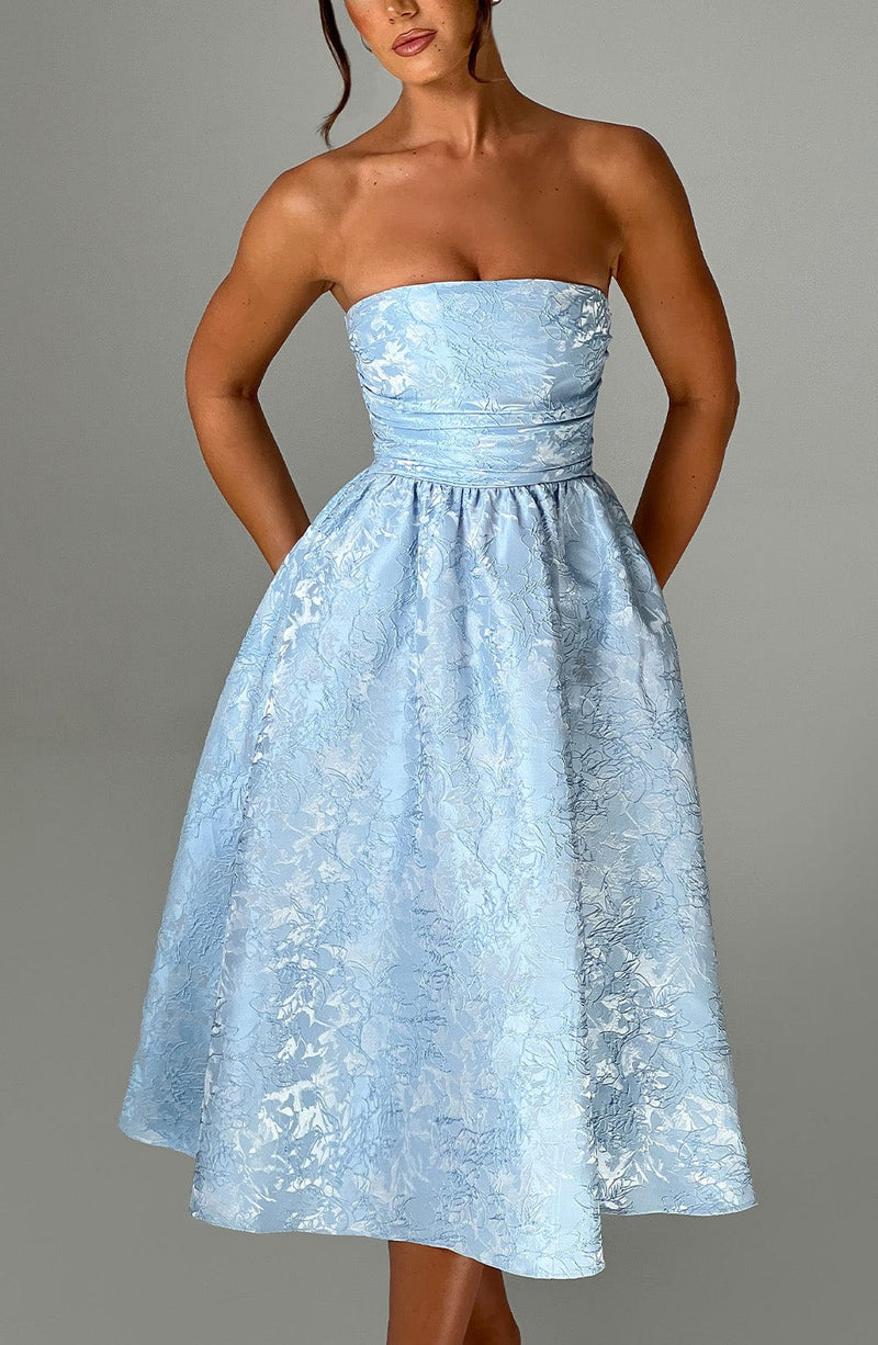 Saoirse Midi Dress - Blue Dress Babyboo Fashion Premium Exclusive Design