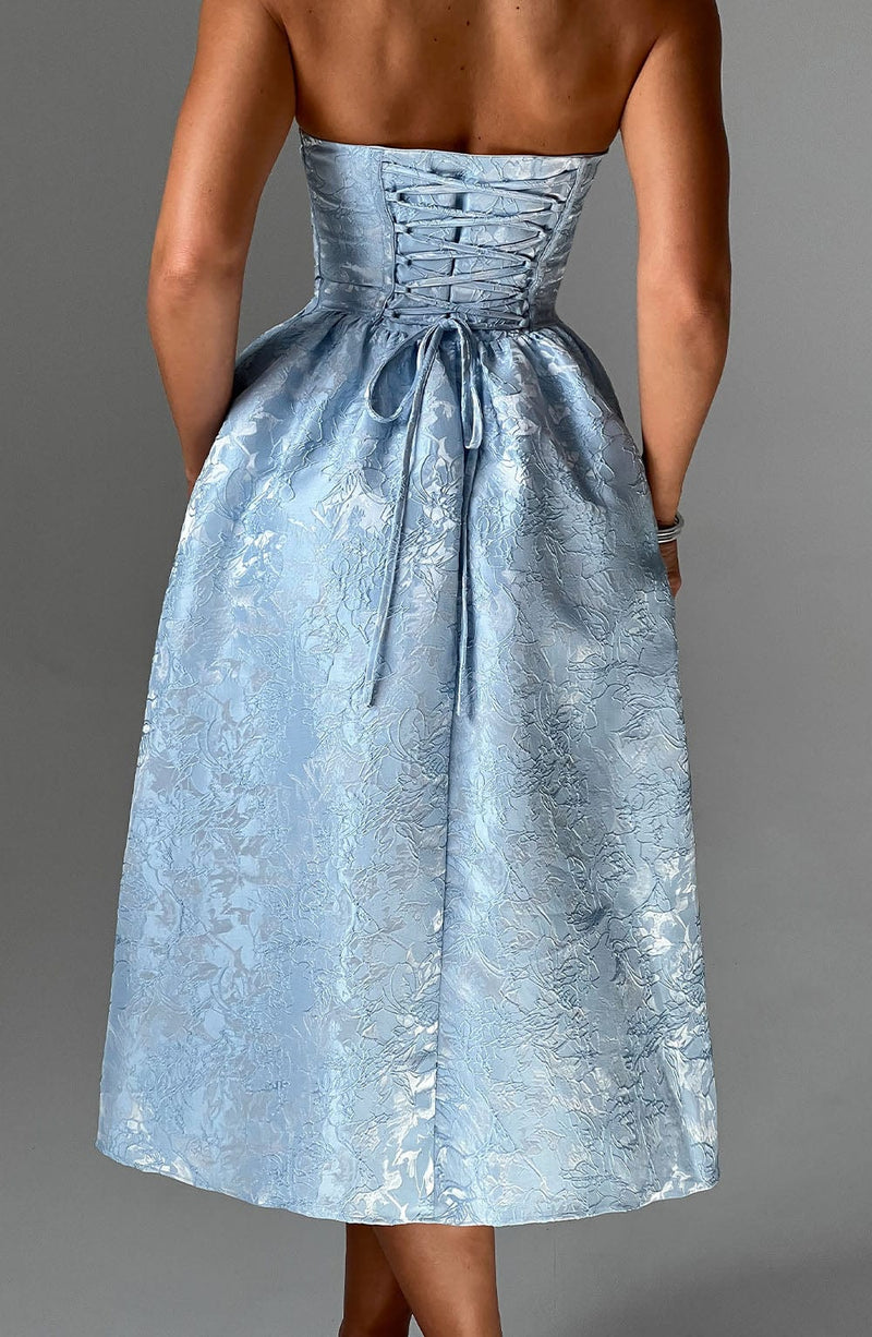 Saoirse Midi Dress - Blue Dress Babyboo Fashion Premium Exclusive Design