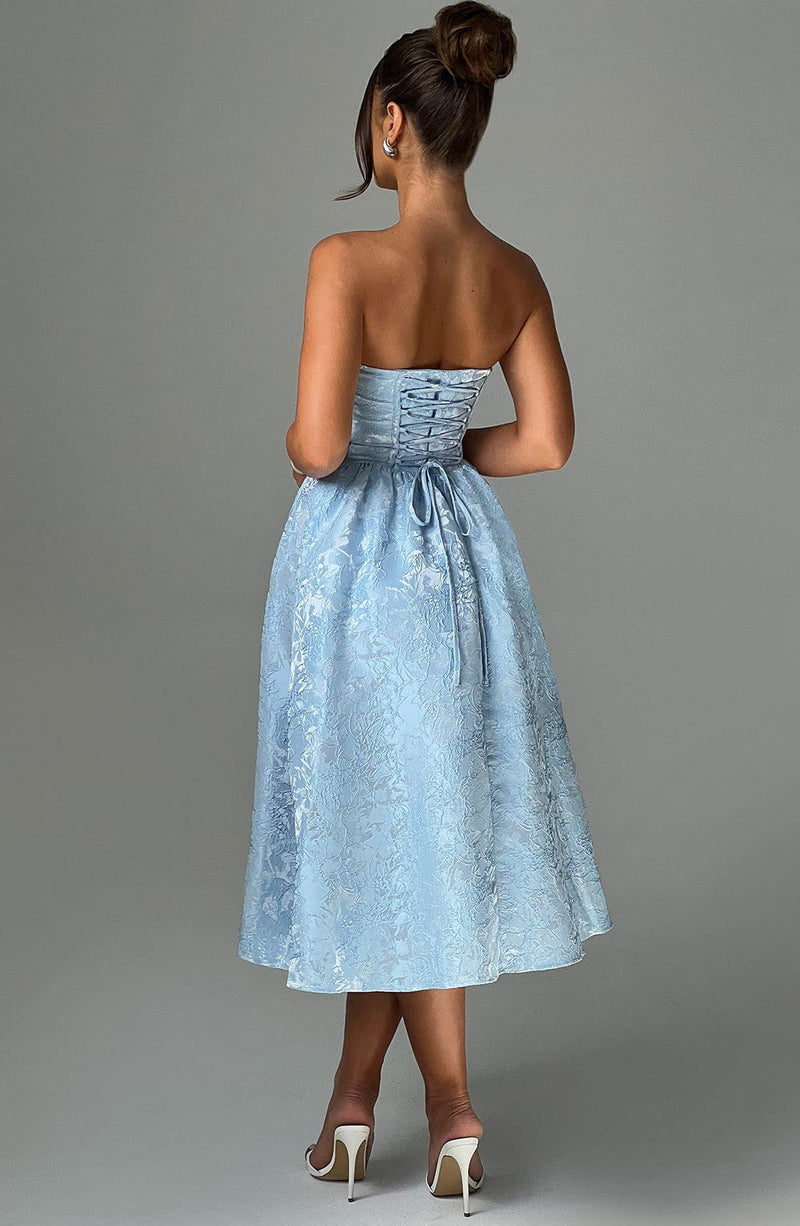 Saoirse Midi Dress - Blue Dress Babyboo Fashion Premium Exclusive Design
