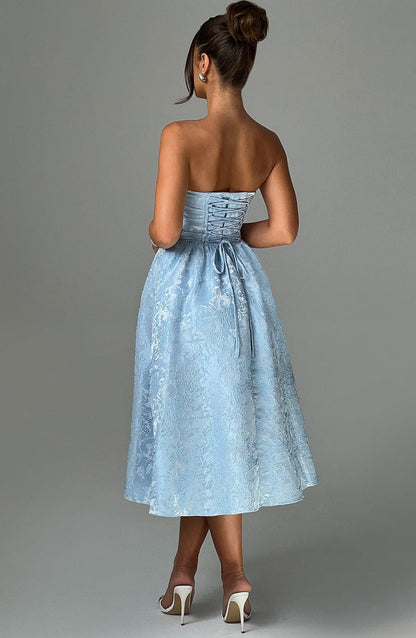 Saoirse Midi Dress - Blue Dress Babyboo Fashion Premium Exclusive Design