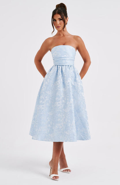 Saoirse Midi Dress - Blue Dress Babyboo Fashion Premium Exclusive Design