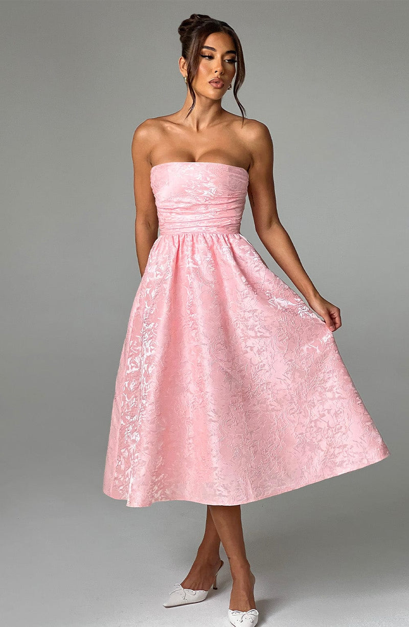 Saoirse Midi Dress - Blush Dress Babyboo Fashion Premium Exclusive Design