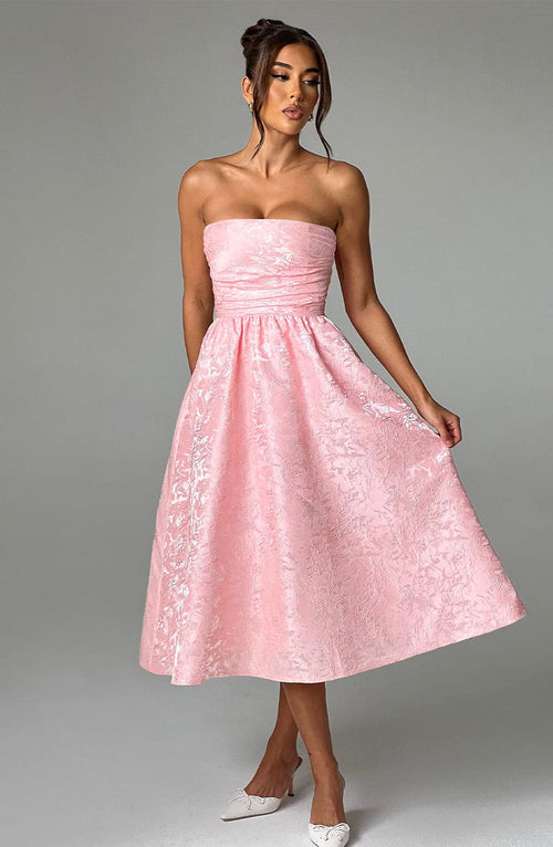 Saoirse Midi Dress - Blush Dress Babyboo Fashion Premium Exclusive Design