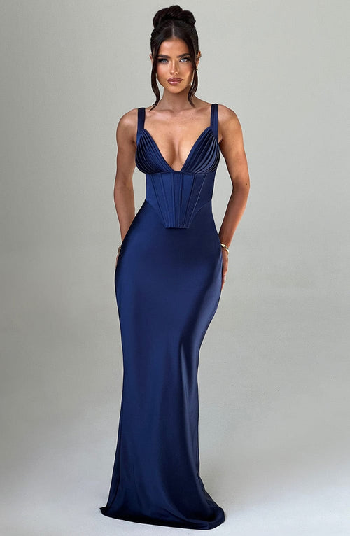 Shae Maxi Dress - Navy Dress XS Babyboo Fashion Premium Exclusive Design