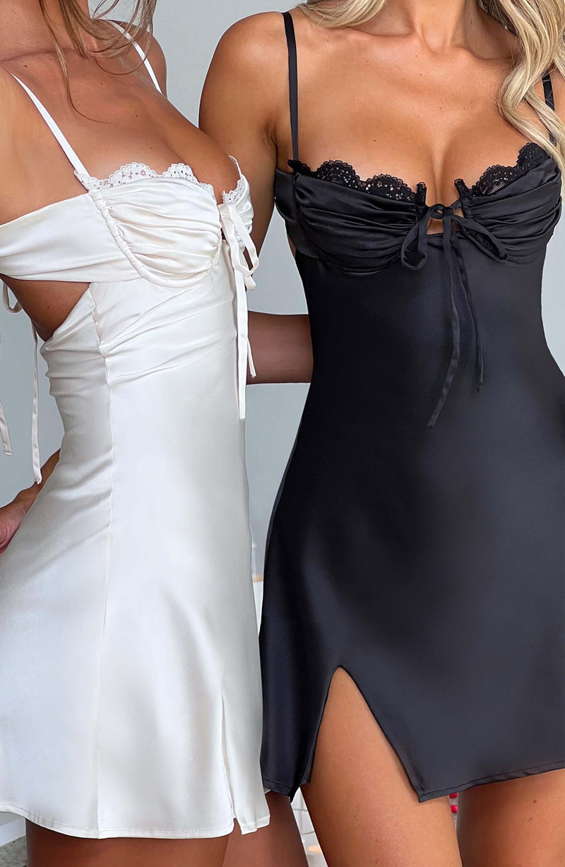 Sherise Mini Dress - Ivory Dress Babyboo Fashion Premium Exclusive Design