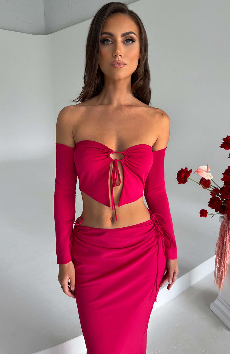 Tana Maxi Skirt - Pink Skirt Babyboo Fashion Premium Exclusive Design