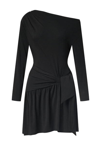 Tie waist mini dress