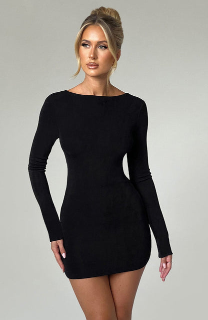 Una Mini Dress - Black Dress Babyboo Fashion Premium Exclusive Design