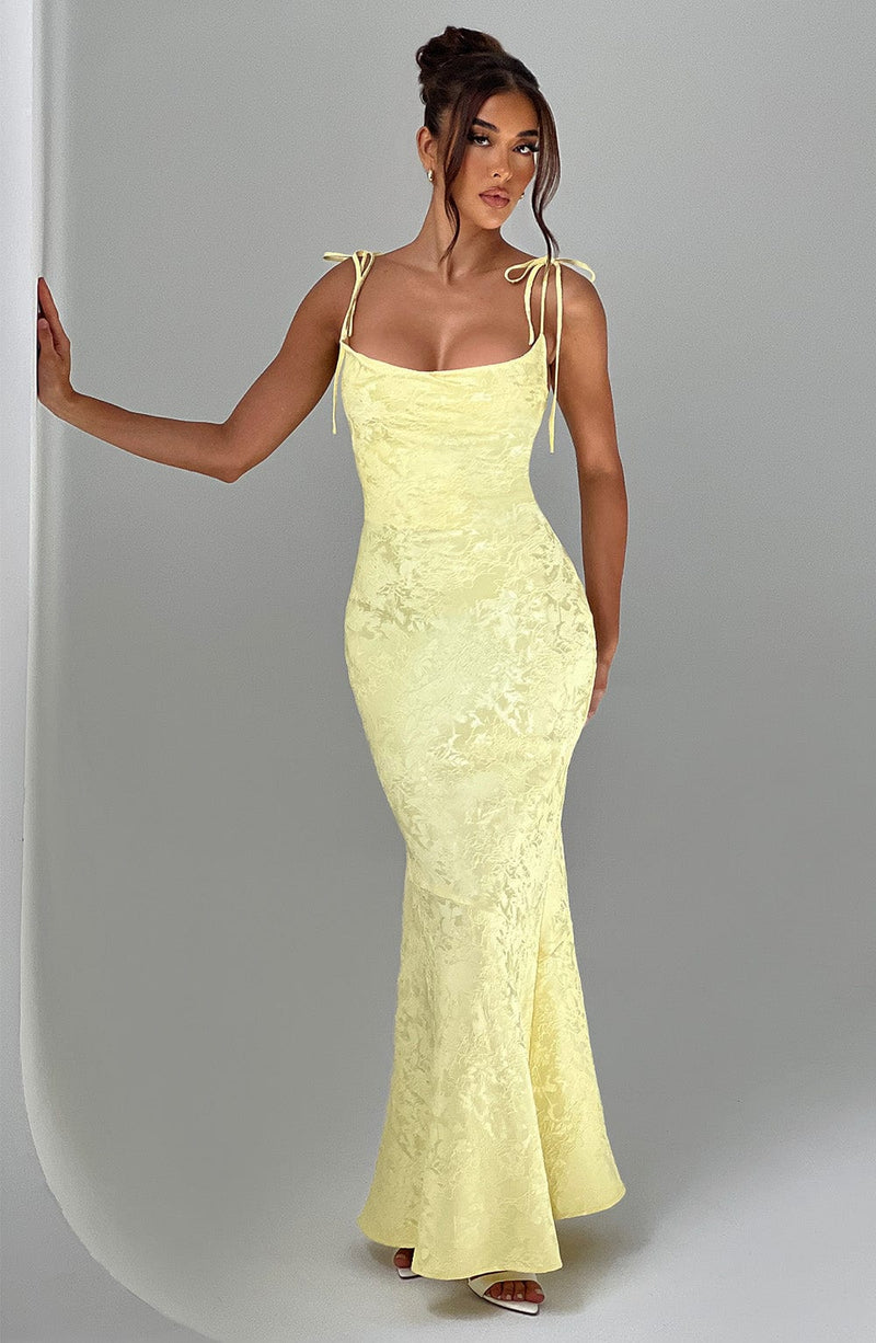 Whitney Maxi Dress - Lemon Dress Babyboo Fashion Premium Exclusive Design
