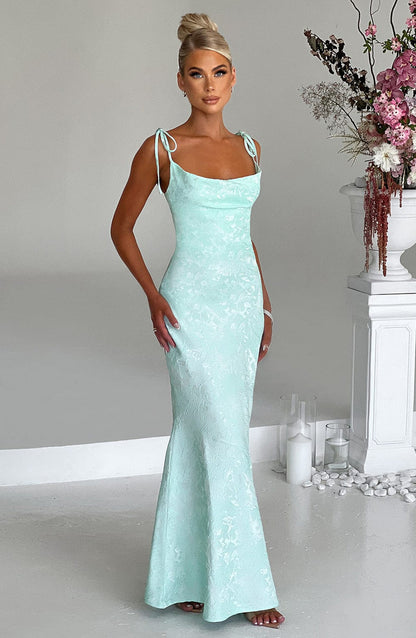 Whitney Maxi Dress - Mint Dress Babyboo Fashion Premium Exclusive Design
