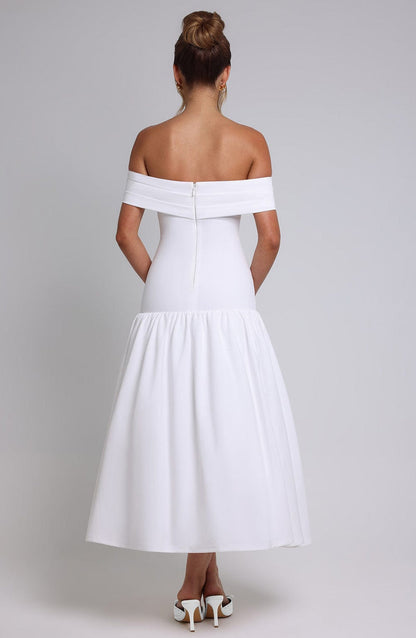 Wilhelmina Midaxi Dress - Ivory Dress Babyboo Fashion Premium Exclusive Design