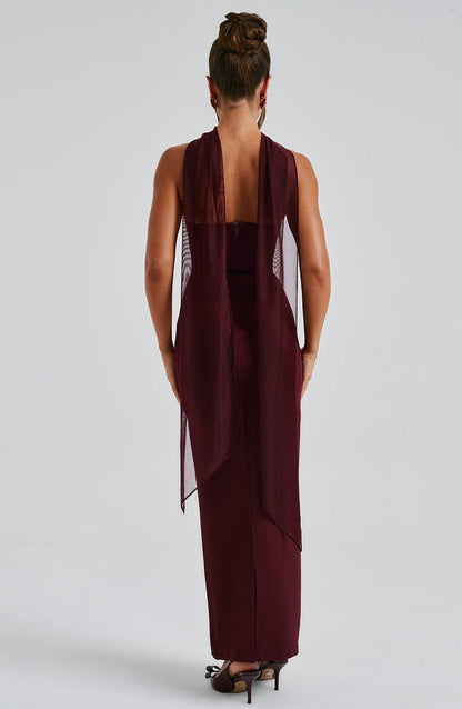 Yulia Maxi Dress - Cherry Lacquer Dress Babyboo Fashion Premium Exclusive Design