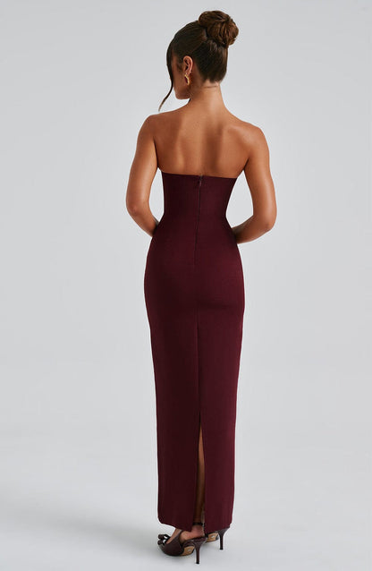 Yulia Maxi Dress - Cherry Lacquer Dress Babyboo Fashion Premium Exclusive Design
