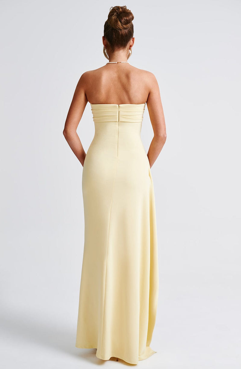 Zafira Maxi Dress - Lemon Dress Babyboo Fashion Premium Exclusive Design