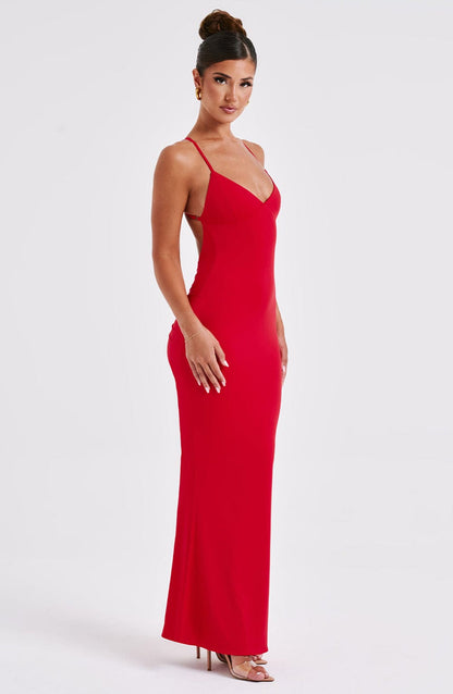 Zelda Maxi Dress - Red Dress Babyboo Fashion Premium Exclusive Design